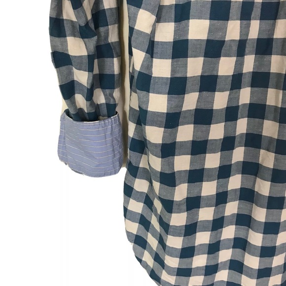 Madewell Blue and White Checkered Blouse - Picture 8 of 10